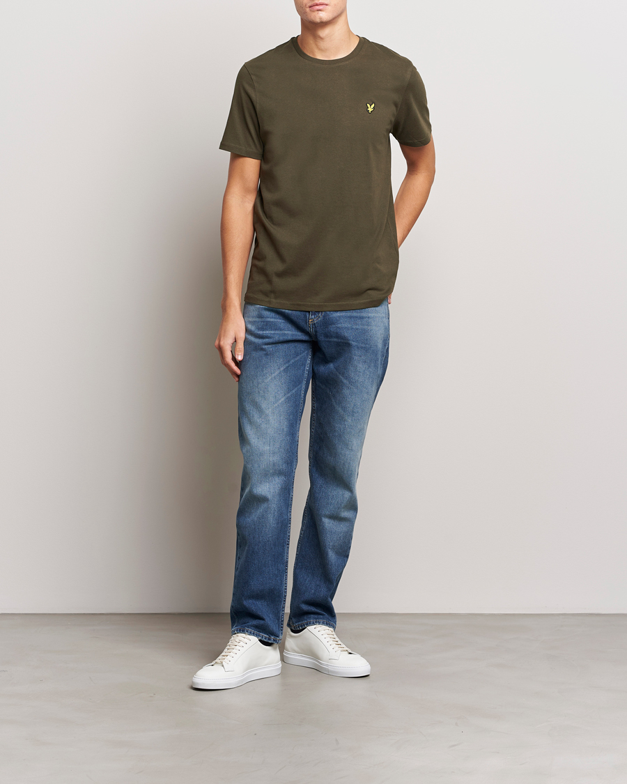 Homme | T-shirts | Lyle & Scott | Cotton Crew Neck T-Shirt Olive