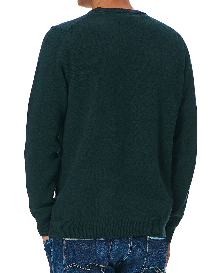 Heren | Truien | Lyle & Scott | Lambswool Crew Neck Pullover Dark Green Marl
