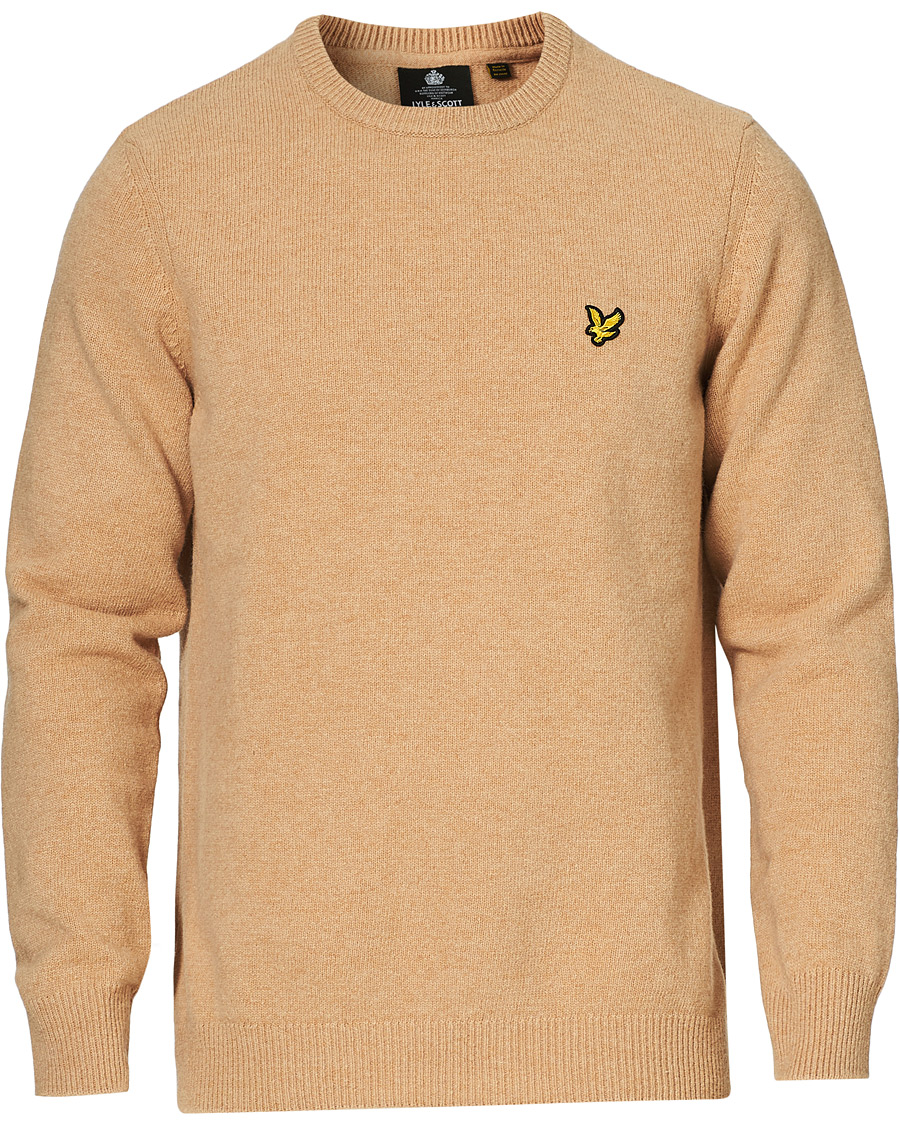 Homme | Pulls Et Tricots | Lyle & Scott | Lambswool Crew Neck Pullover Tan Marl