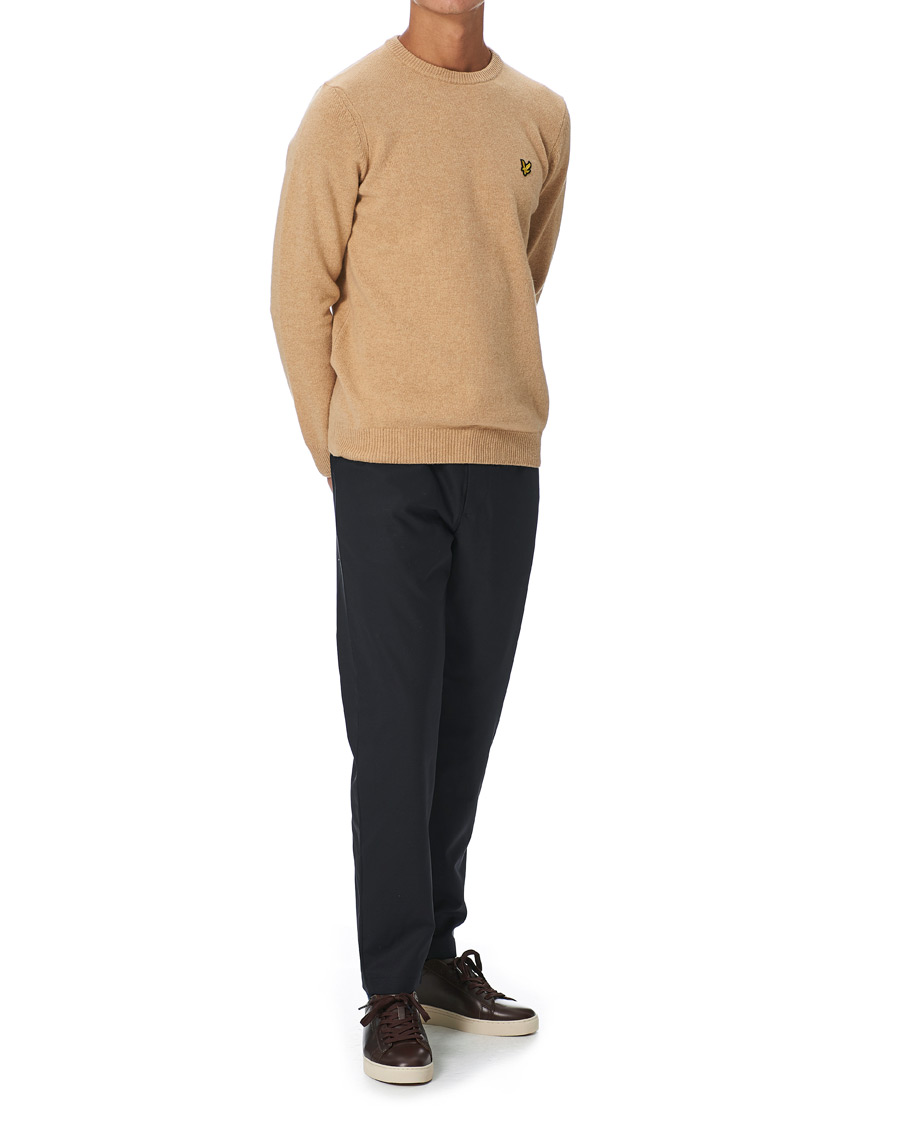 Homme | Pulls Et Tricots | Lyle & Scott | Lambswool Crew Neck Pullover Tan Marl