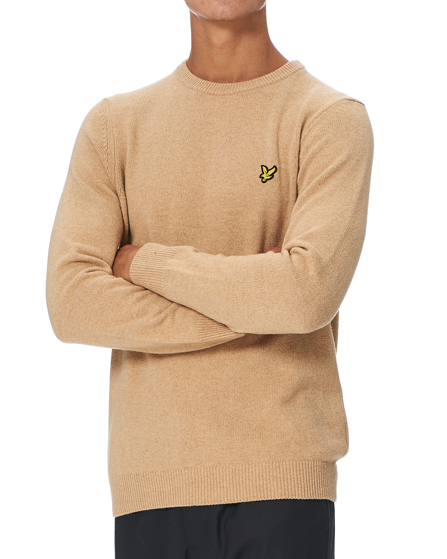 Homme | Pulls Et Tricots | Lyle & Scott | Lambswool Crew Neck Pullover Tan Marl