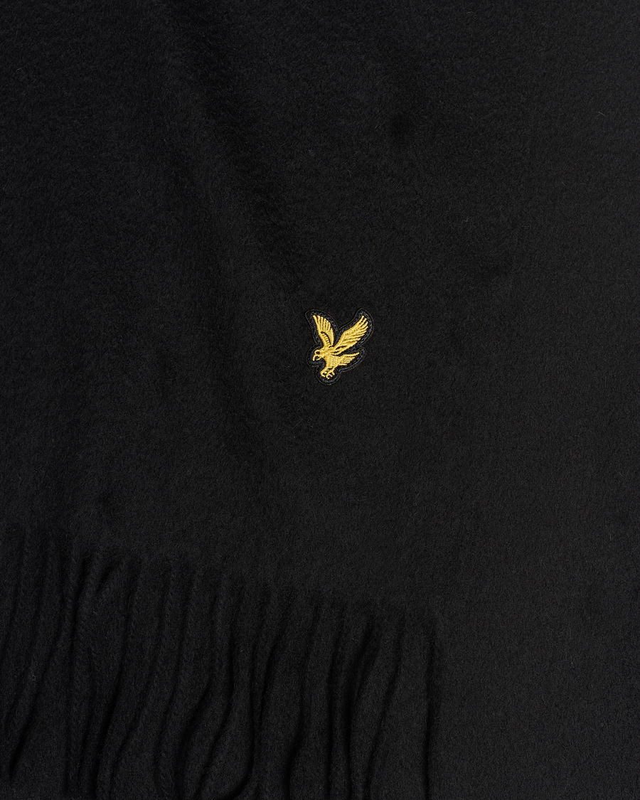 Heren | Lyle & Scott Lambswool Scarf True Black | Lyle & Scott | Lambswool Scarf True Black