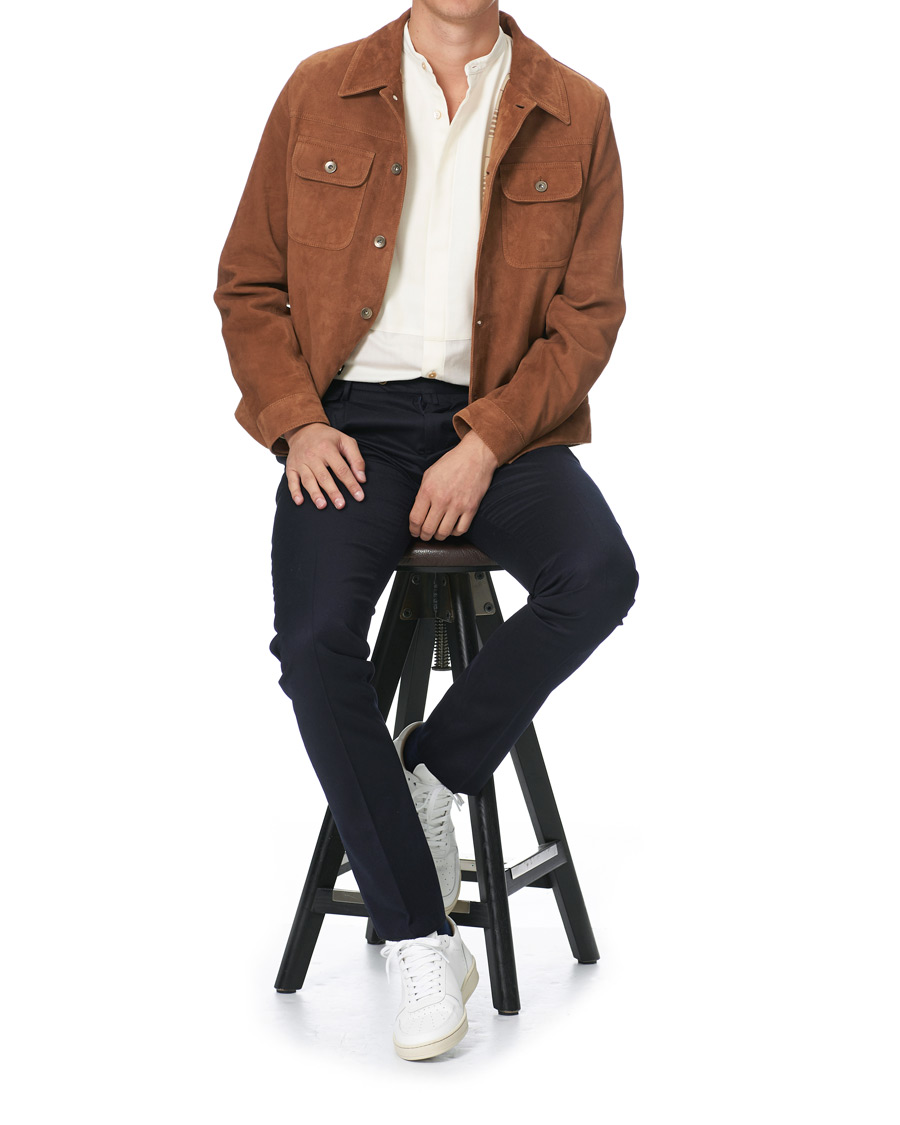 Homme | Chemises | Camoshita | Band Collar Shirt Off White