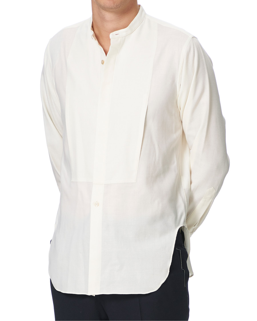Homme | Chemises | Camoshita | Band Collar Shirt Off White