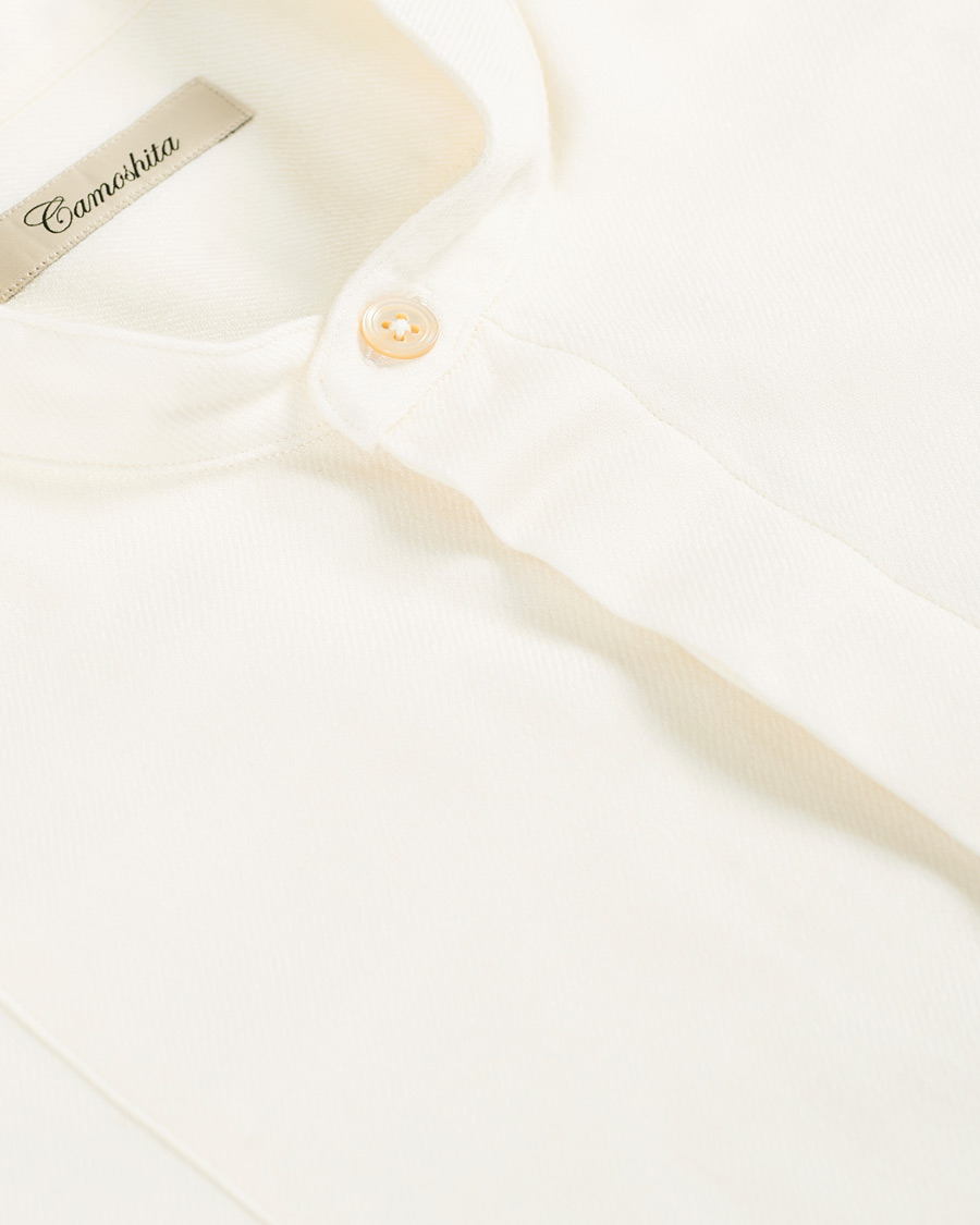 Homme | Chemises | Camoshita | Band Collar Shirt Off White