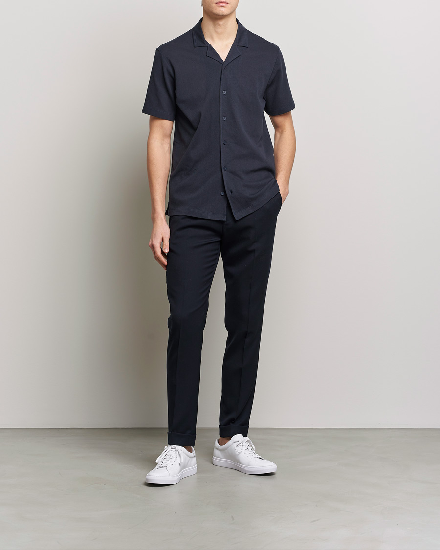 Homme | Chemises | Sunspel | Riviera Resort Shirt Navy