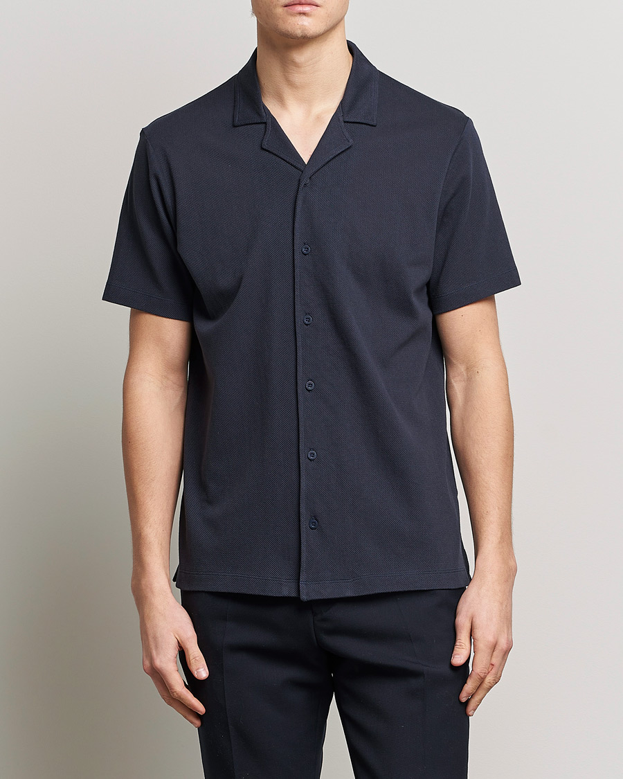 Homme | Chemises | Sunspel | Riviera Resort Shirt Navy