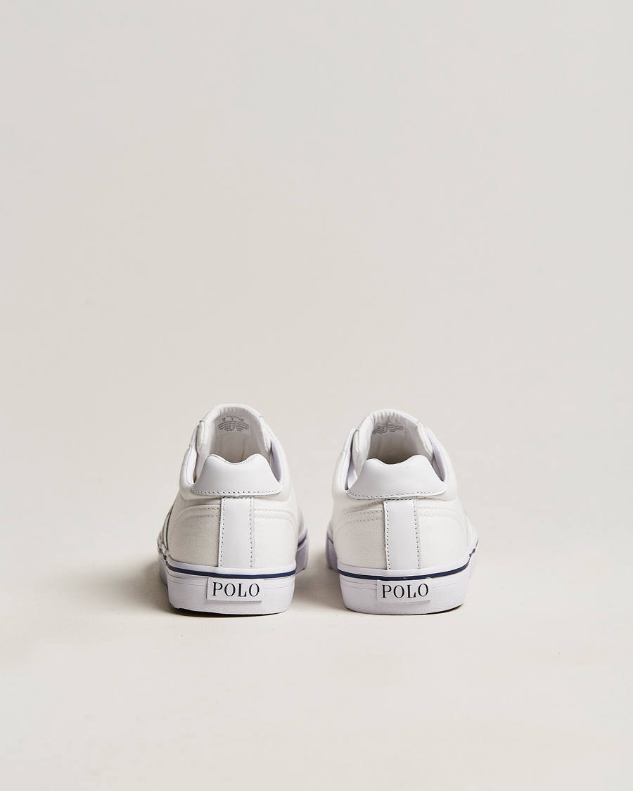 Heren | Polo Ralph Lauren Hanford Canvas Sneaker White/Navy | Polo Ralph Lauren | Hanford Canvas Sneaker White/Navy