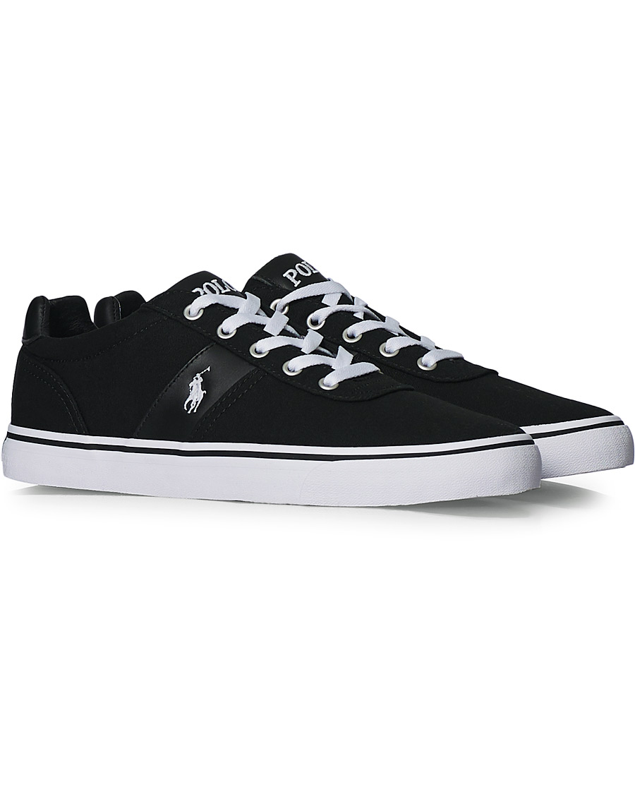 Heren | Polo Ralph Lauren Hanford Canvas Sneaker Black | Polo Ralph Lauren | Hanford Canvas Sneaker Black