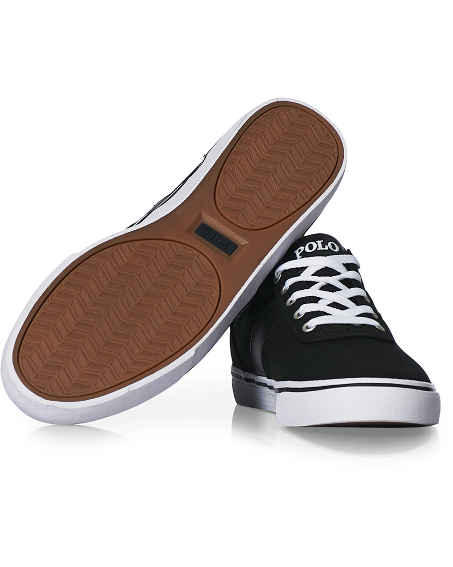 Heren | Polo Ralph Lauren Hanford Canvas Sneaker Black | Polo Ralph Lauren | Hanford Canvas Sneaker Black