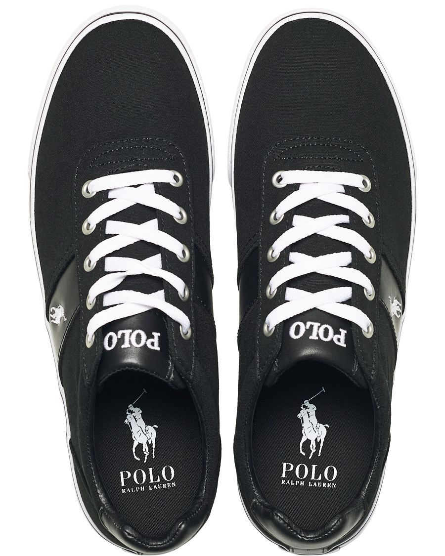 Heren | Polo Ralph Lauren Hanford Canvas Sneaker Black | Polo Ralph Lauren | Hanford Canvas Sneaker Black