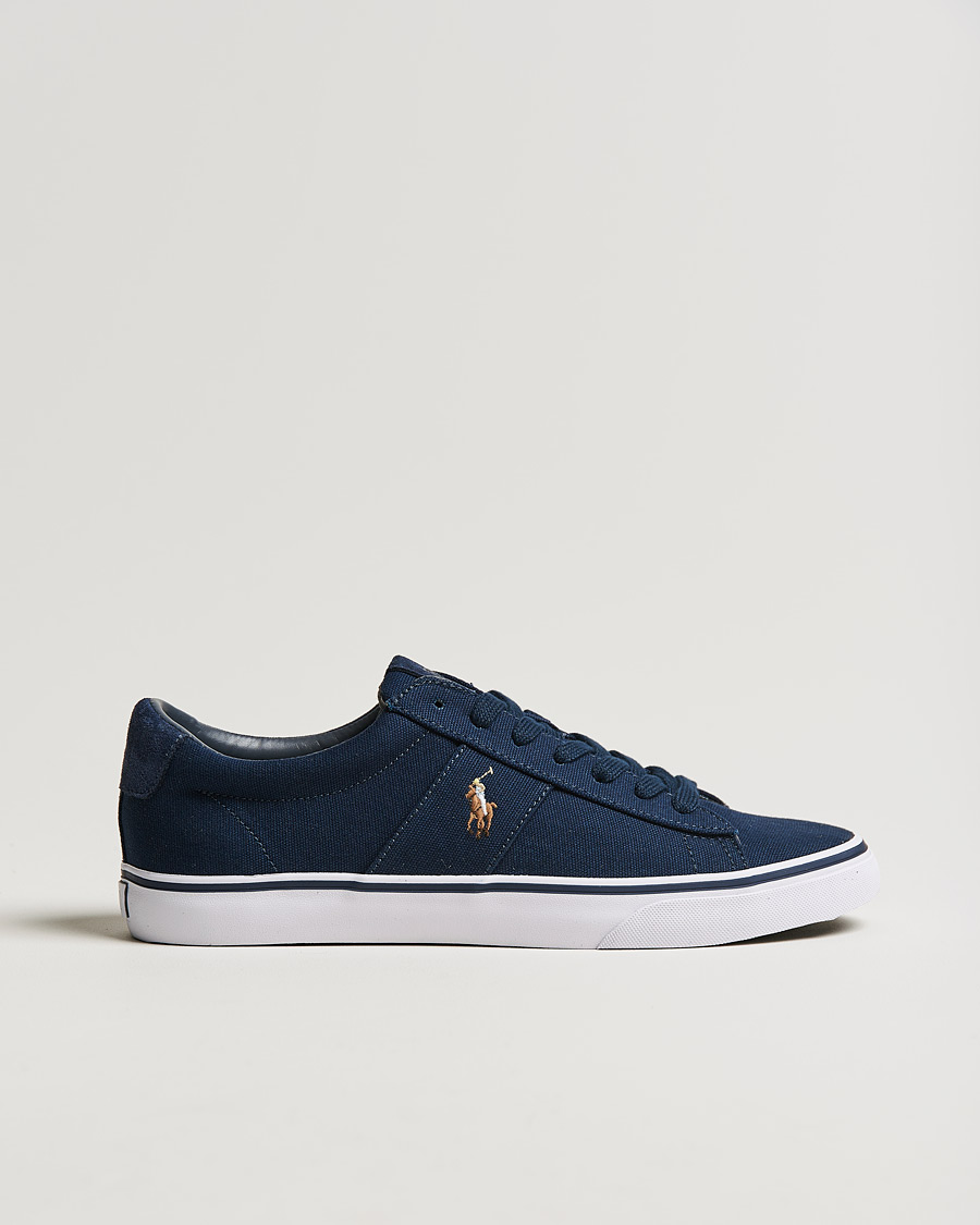 Heren | Polo Ralph Lauren Sayer Canvas Sneaker Aviator Navy | Polo Ralph Lauren | Sayer Canvas Sneaker Aviator Navy
