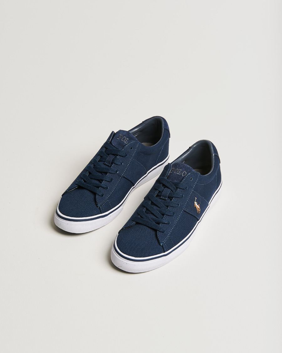 Heren | Polo Ralph Lauren Sayer Canvas Sneaker Aviator Navy | Polo Ralph Lauren | Sayer Canvas Sneaker Aviator Navy