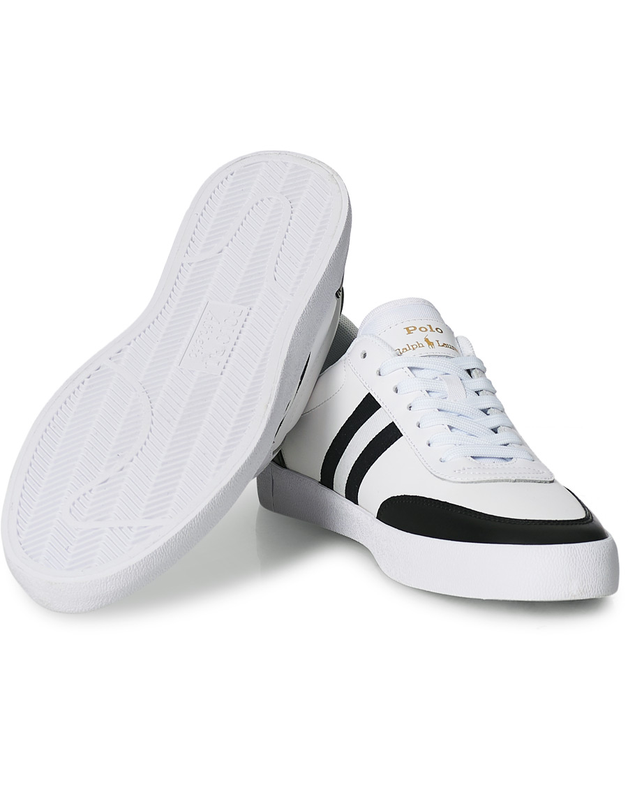 Homme | Polo Ralph Lauren Court Vulc Sneaker White/Black | Polo Ralph Lauren | Court Vulc Sneaker White/Black