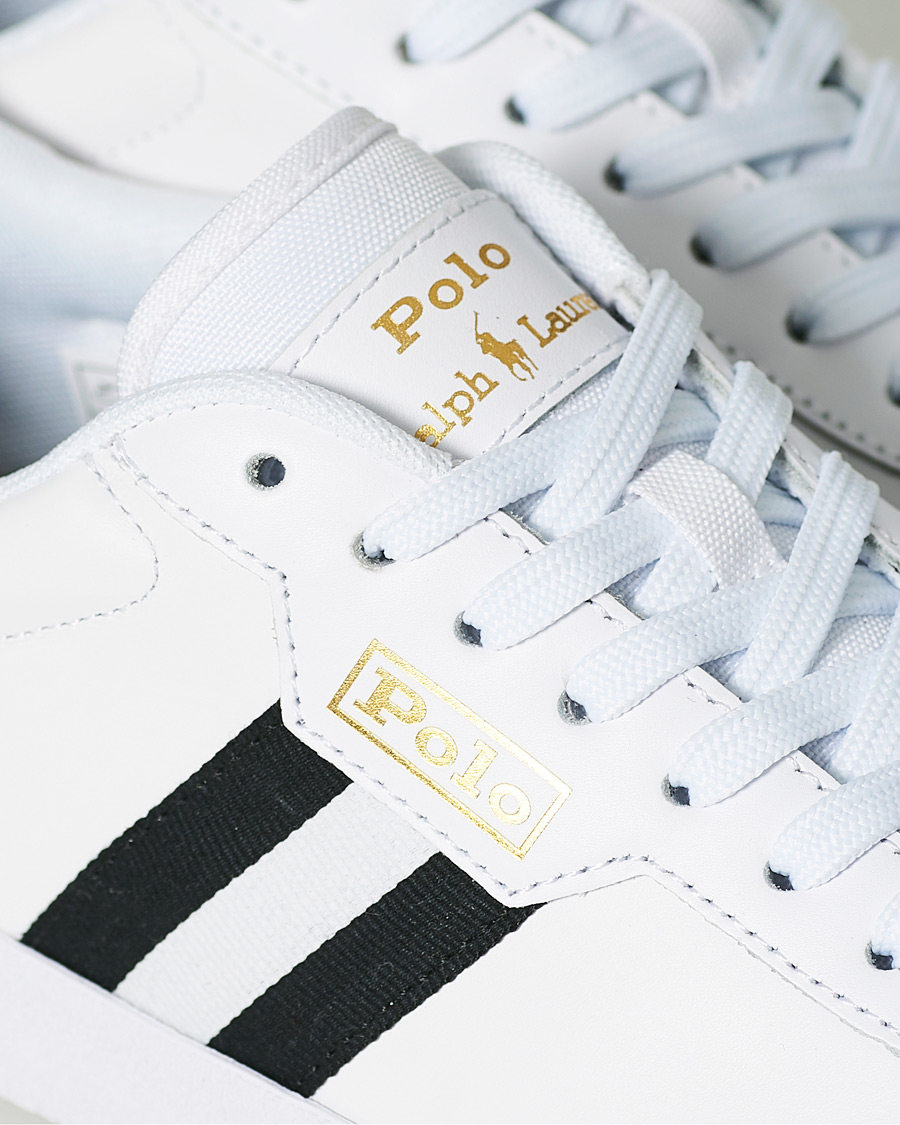 Homme | Polo Ralph Lauren Court Vulc Sneaker White/Black | Polo Ralph Lauren | Court Vulc Sneaker White/Black