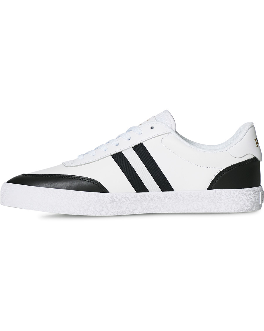 Homme | Polo Ralph Lauren Court Vulc Sneaker White/Black | Polo Ralph Lauren | Court Vulc Sneaker White/Black