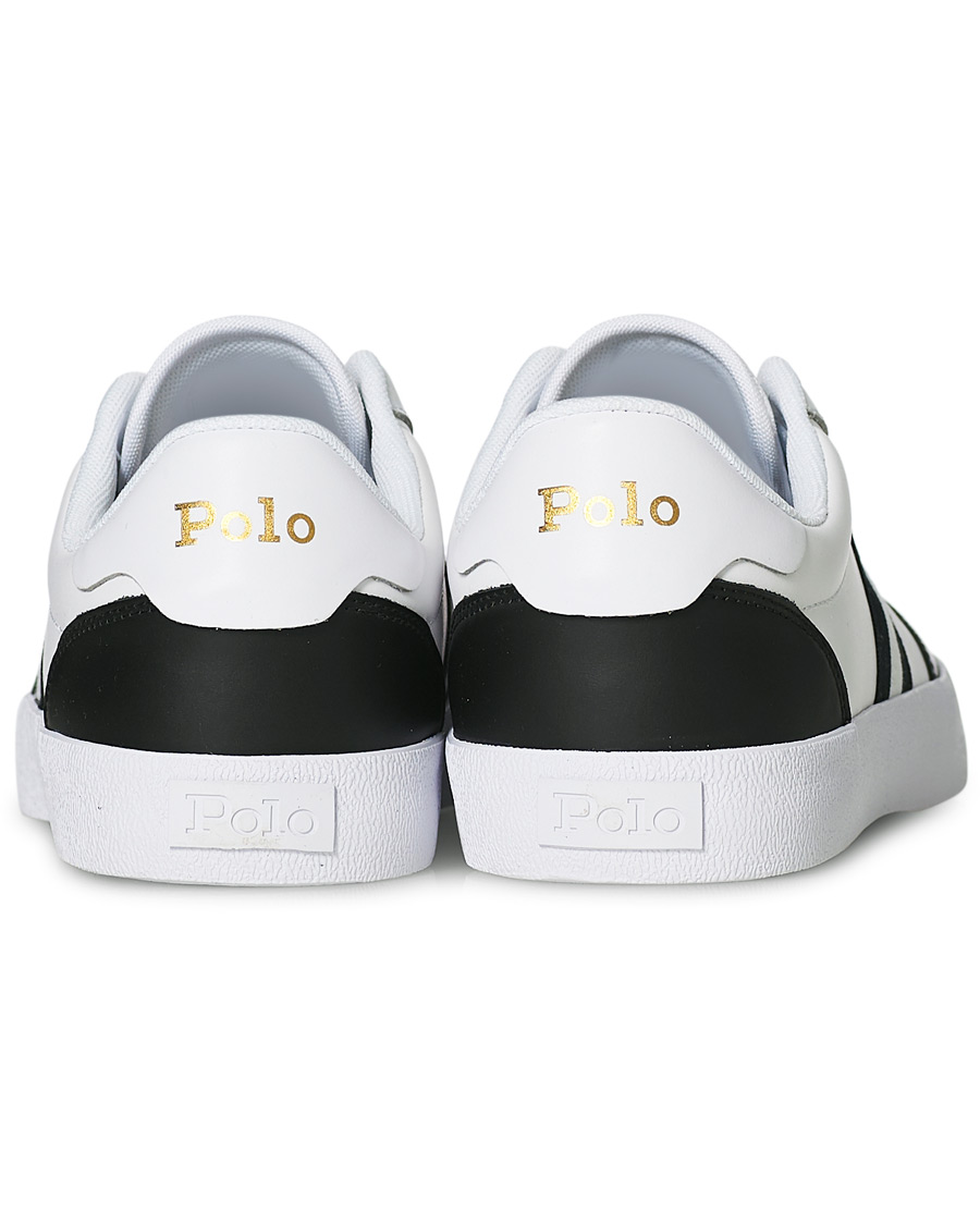 Homme | Polo Ralph Lauren Court Vulc Sneaker White/Black | Polo Ralph Lauren | Court Vulc Sneaker White/Black