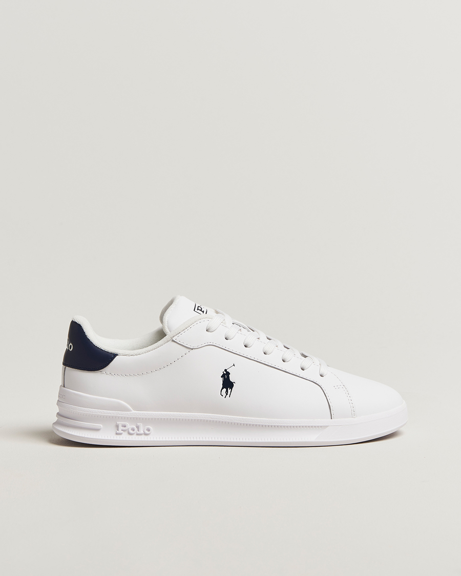 Homme | Baskets | Polo Ralph Lauren | Heritage Court Sneakers White/Newport Navy