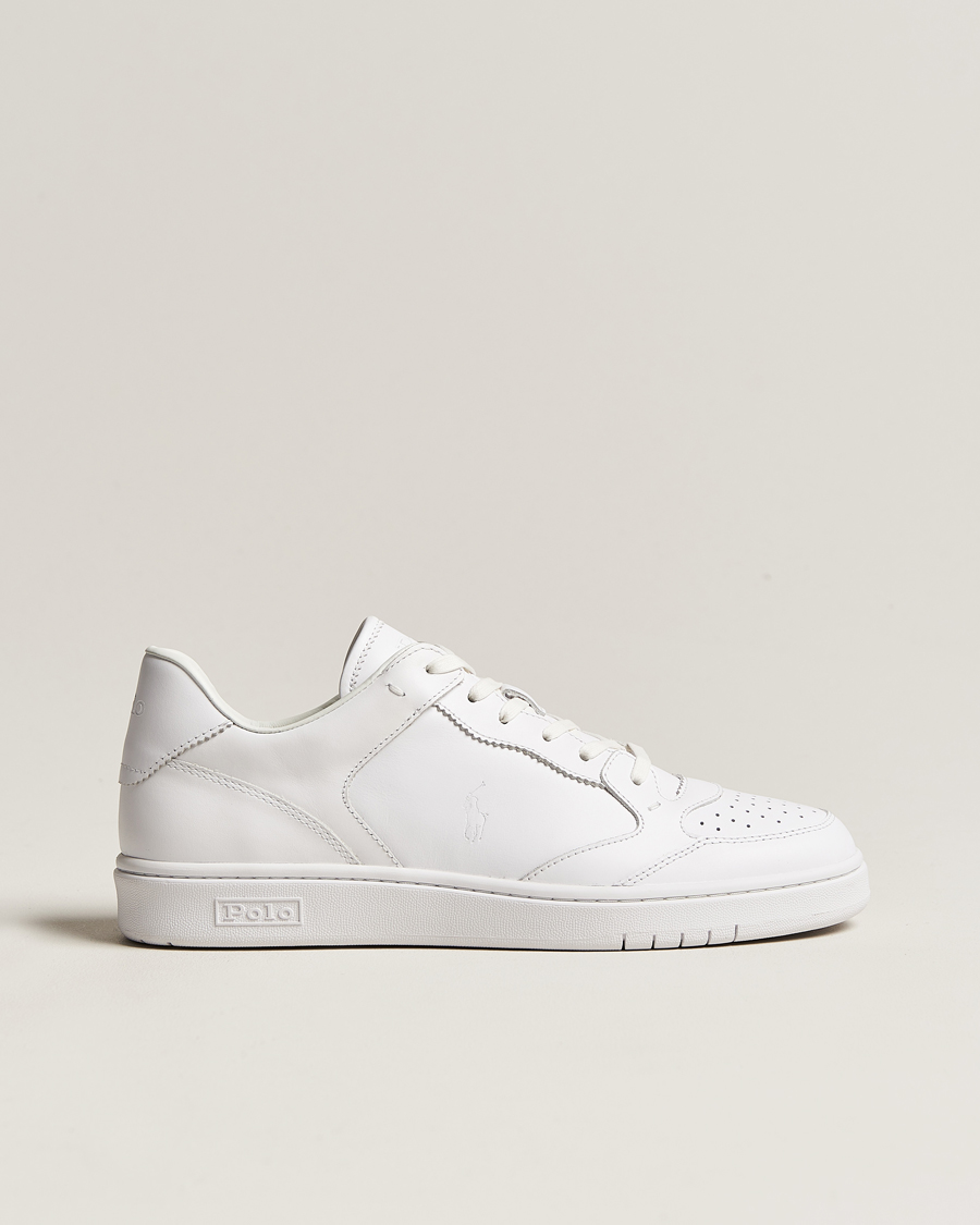 Homme | Polo Ralph Lauren Court Luxury Leather Sneaker White | Polo Ralph Lauren | Court Luxury Leather Sneaker White