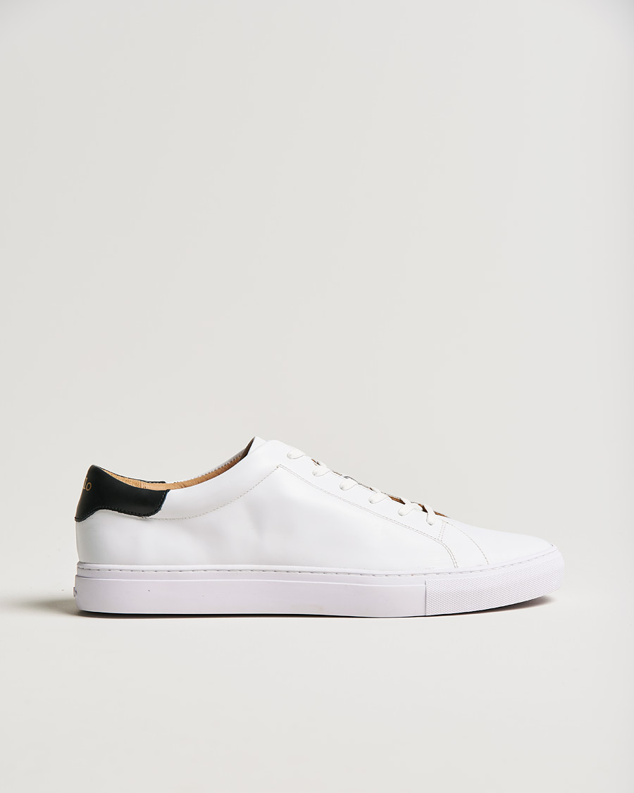 Homme | Polo Ralph Lauren Jermain II Sneaker Black Heel White | Polo Ralph Lauren | Jermain II Sneaker Black Heel White