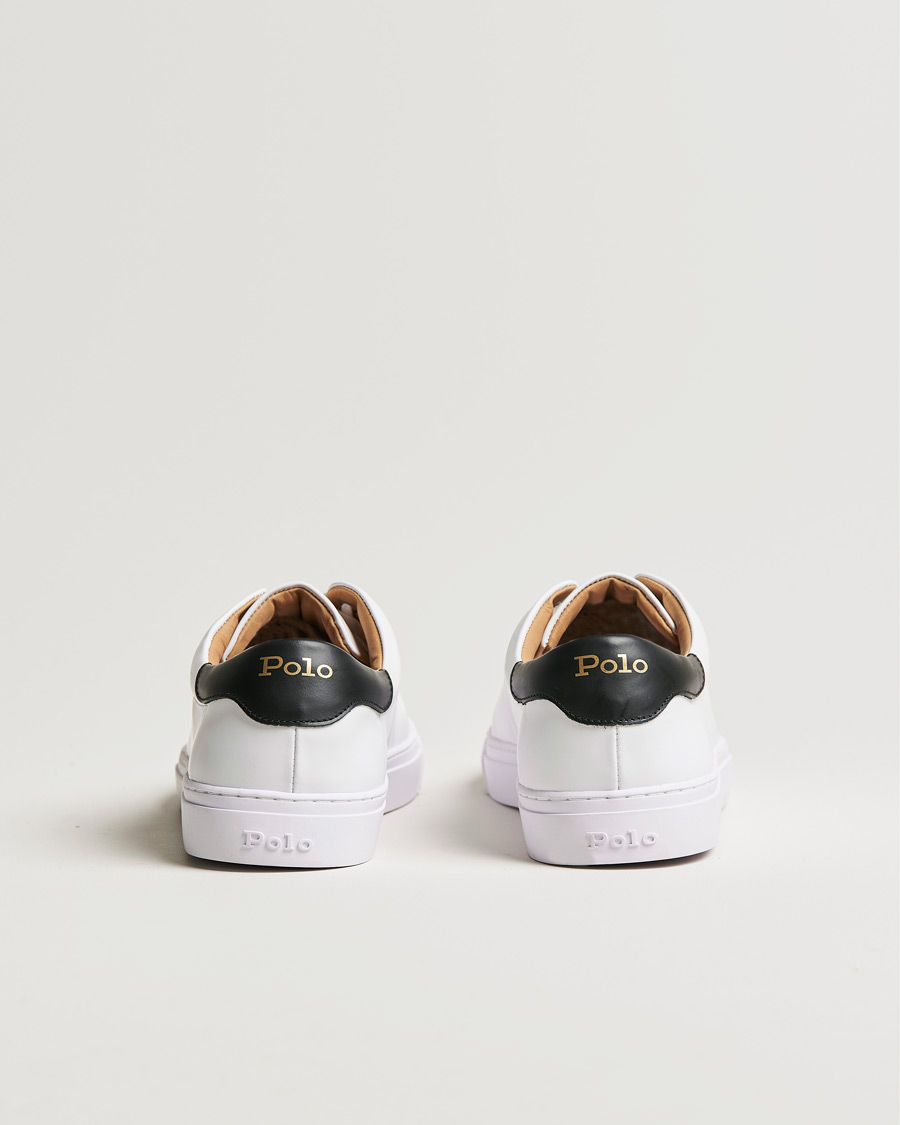 Homme | Polo Ralph Lauren Jermain II Sneaker Black Heel White | Polo Ralph Lauren | Jermain II Sneaker Black Heel White