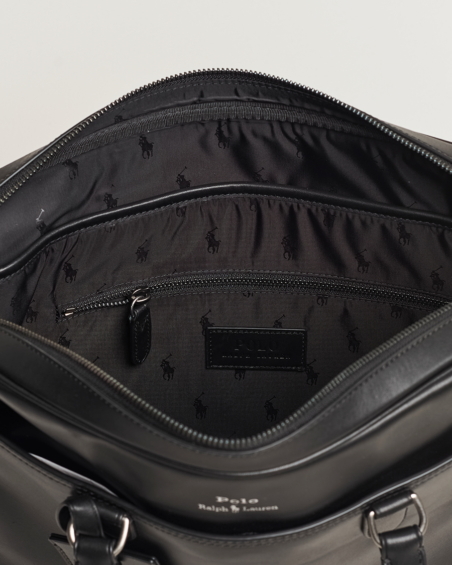 Homme | Polo Ralph Lauren Leather Briefcase Black | Polo Ralph Lauren | Leather Briefcase Black