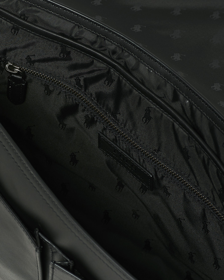 Homme | Polo Ralph Lauren Messenger Bag Black Leather | Polo Ralph Lauren | Messenger Bag Black Leather