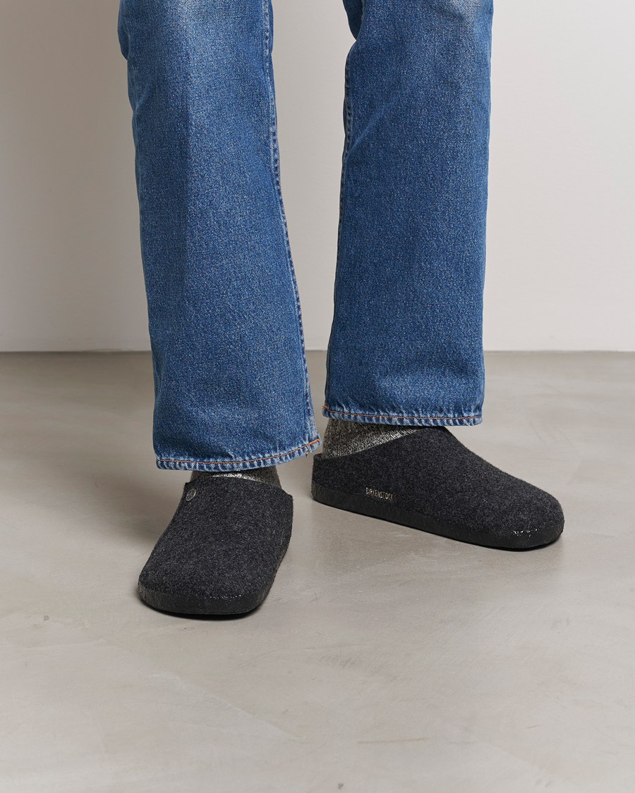 Heren | Sandalen slides | BIRKENSTOCK | Zermatt Wool Felt Anthracite