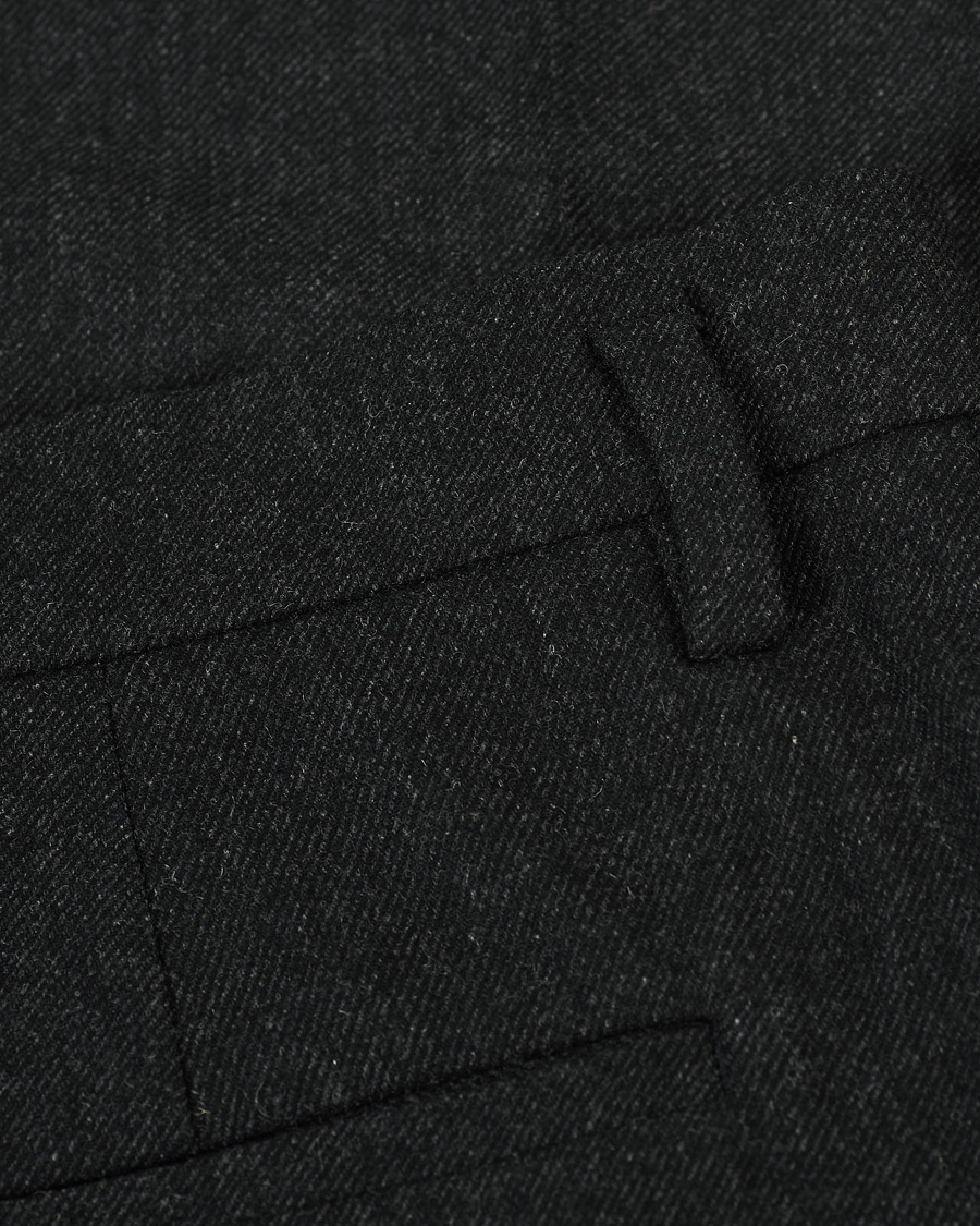 Homme | Pantalons | Filippa K | Samson Flannel Trousers Dark Grey Mel