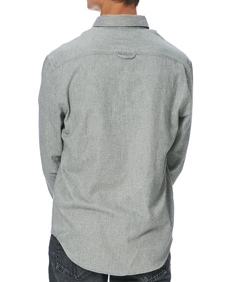 Heren | Overhemden | Filippa K | Zachary Flannel Shirt Grey Melange