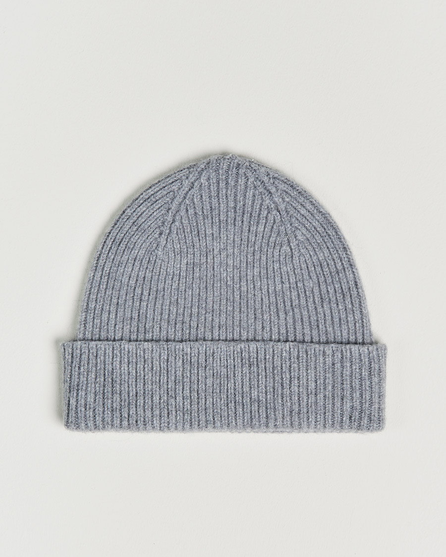Homme | Bonnets | Le Bonnet | Lambswool/Caregora Beanie Smoke