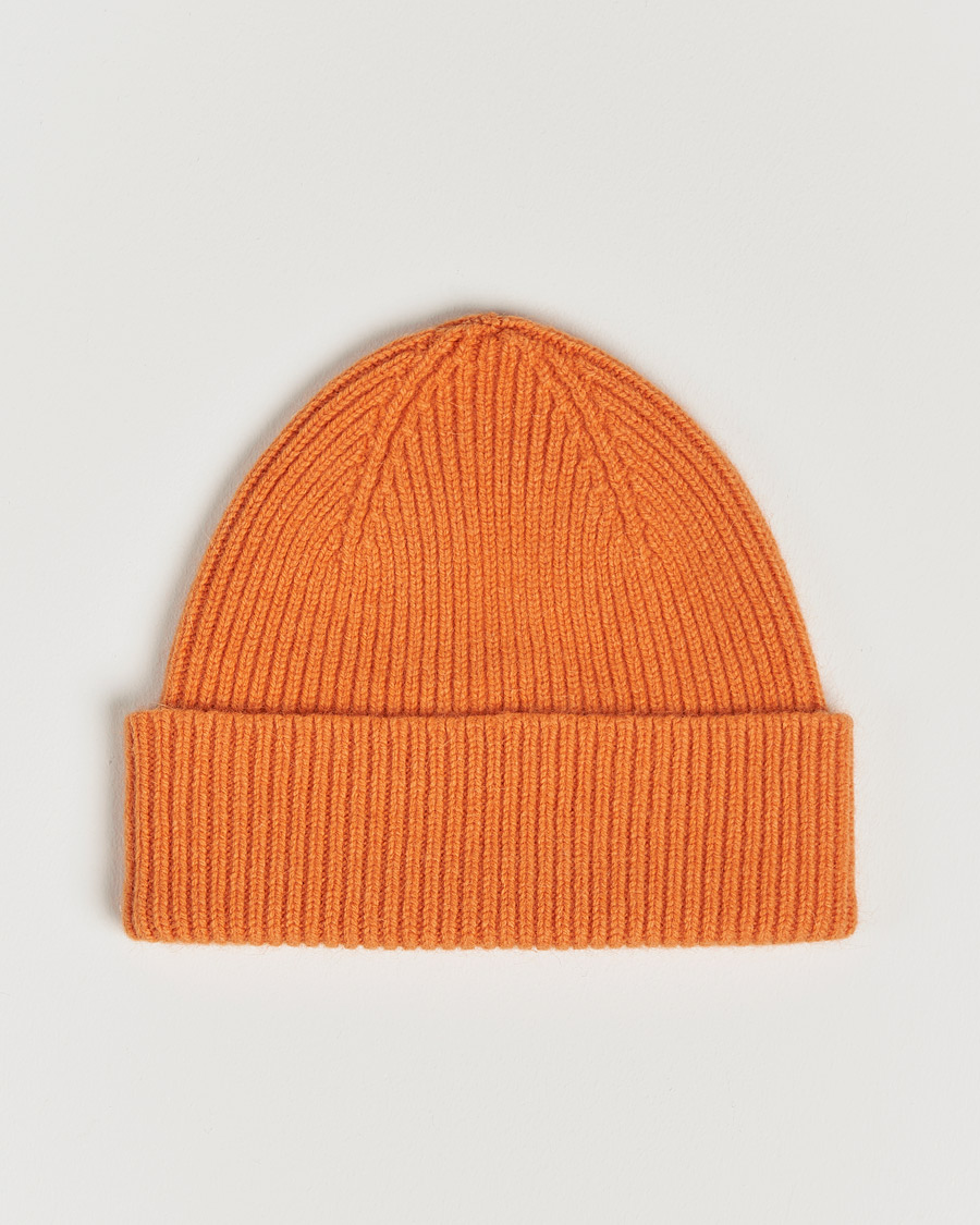 Homme | Le Bonnet Lambswool/Caregora Beanie Flame | Le Bonnet | Lambswool/Caregora Beanie Flame
