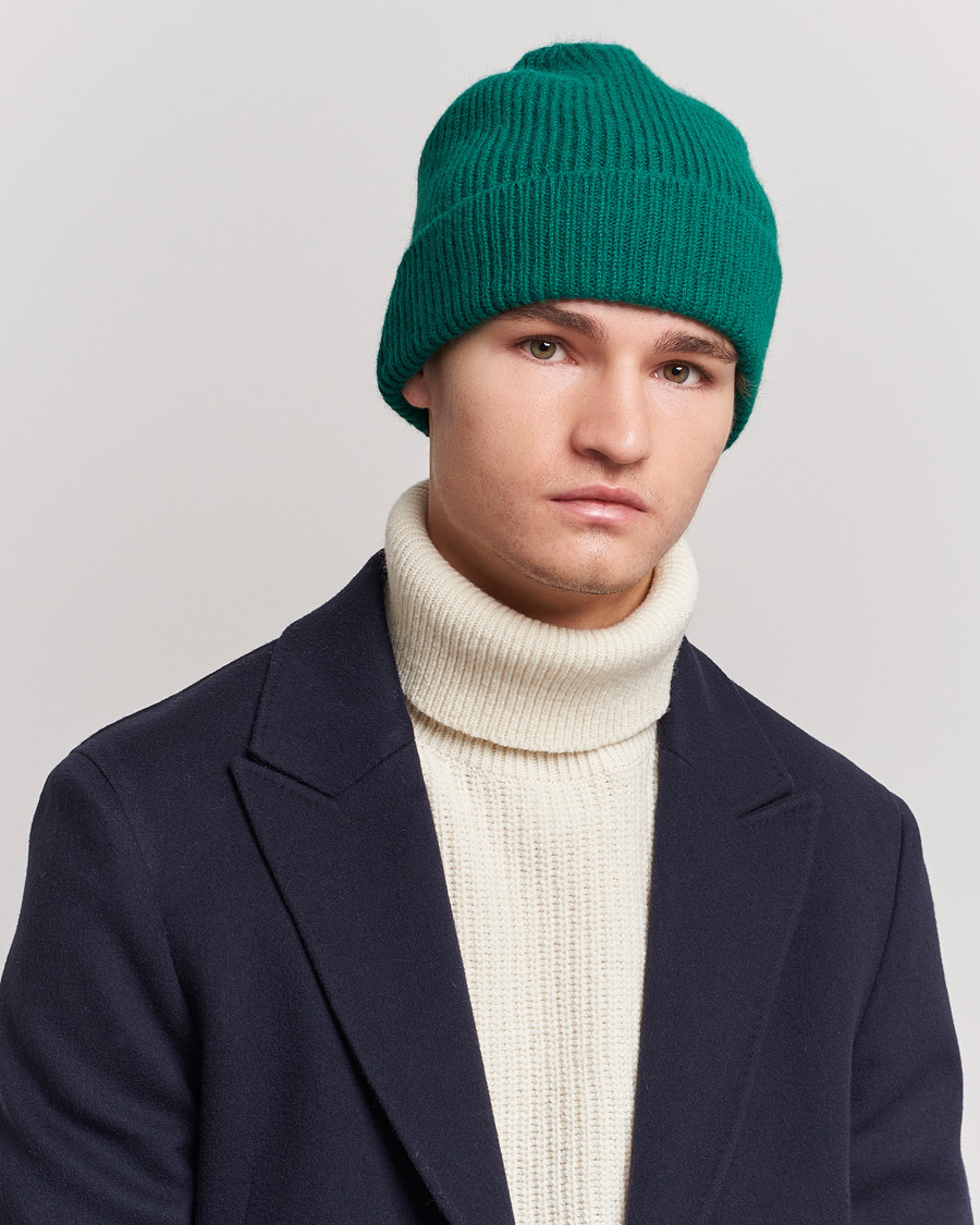 Homme | Le Bonnet Lambswool/Caregora Beanie Pine | Le Bonnet | Lambswool/Caregora Beanie Pine
