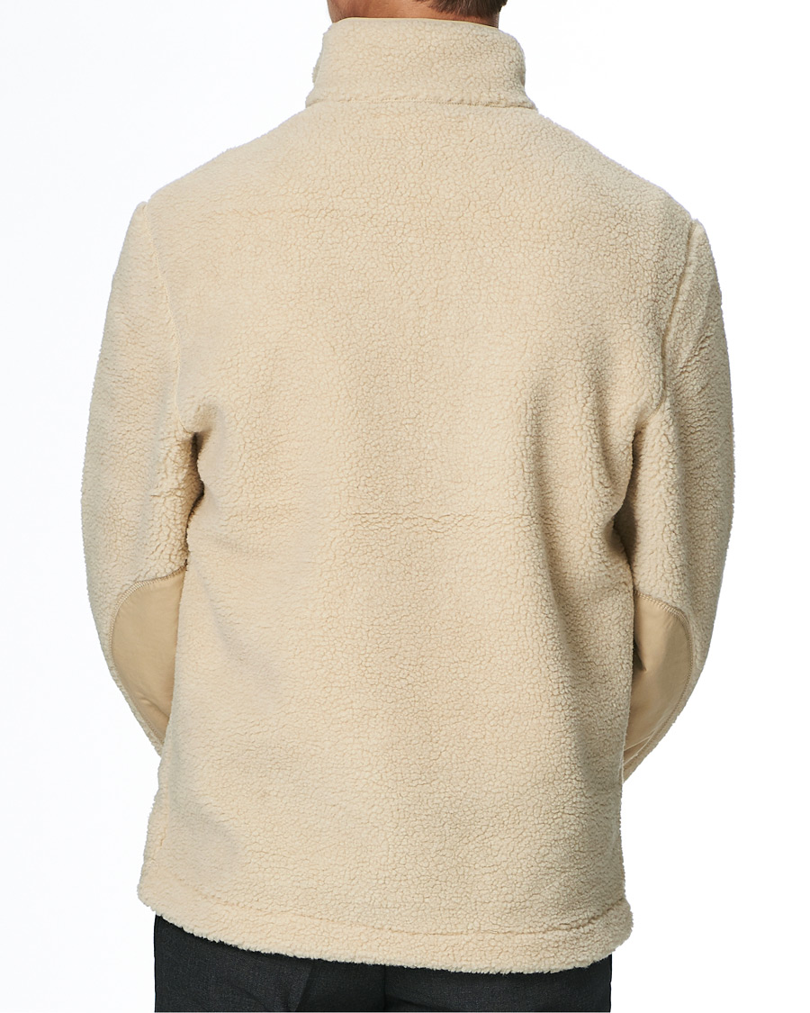 Heren | Truien | Samsøe Samsøe | Samsøe & Samsøe Timo Fleece Half Zip Brown Rice