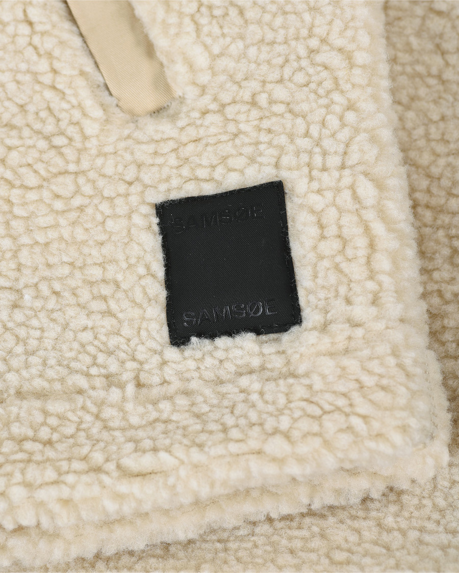 Heren | Truien | Samsøe Samsøe | Samsøe & Samsøe Timo Fleece Half Zip Brown Rice