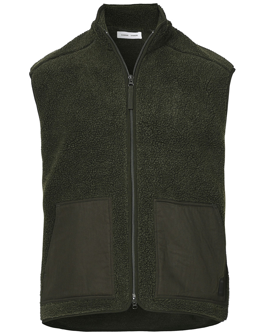 Homme | Pulls Et Tricots | Samsøe Samsøe | Samsøe & Samsøe Tim Fleece Vest Deep Depths