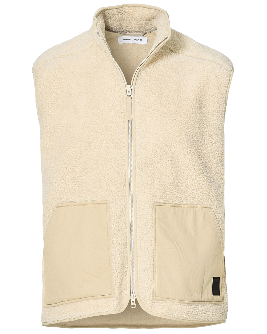 Homme | Pulls Et Tricots | Samsøe Samsøe | Samsøe & Samsøe Tim Fleece Vest Brown Rice