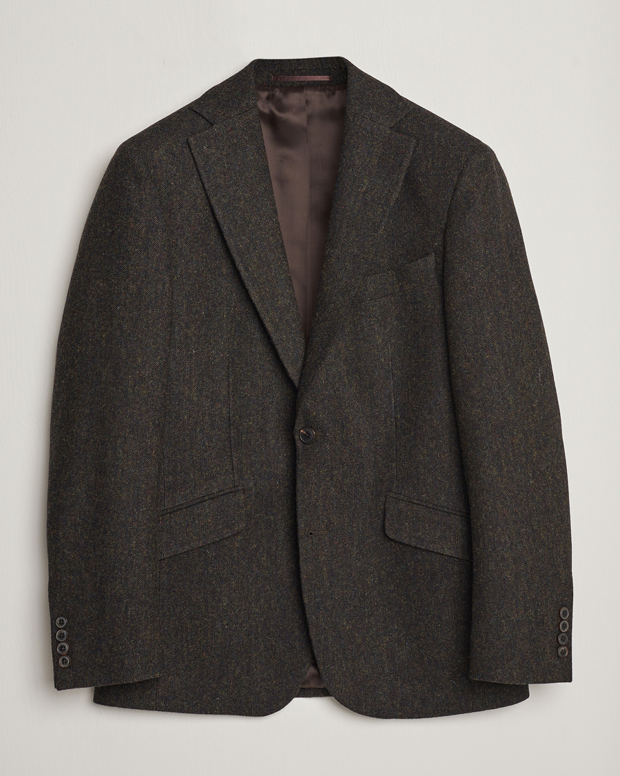 Heren | Blazers | Walker Slater | Edward Wool Donegal Blazer Dark Brown