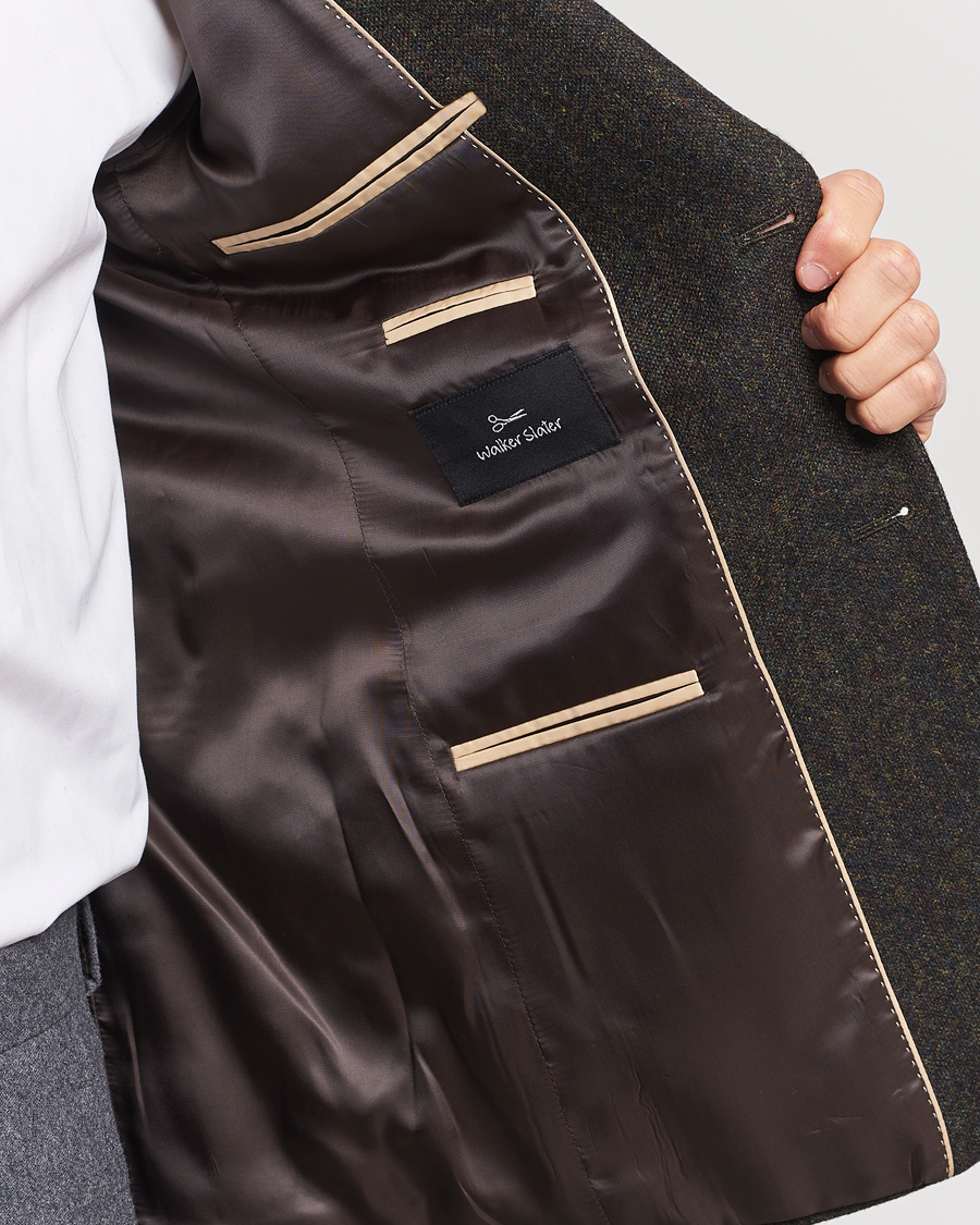 Heren | Blazers | Walker Slater | Edward Wool Donegal Blazer Dark Brown