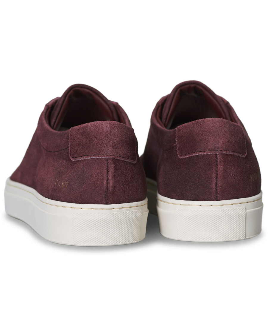 Homme | Common Projects Original Achilles Sneaker Bordeaux Waxed Suede | Common Projects | Original Achilles Sneaker Bordeaux Waxed Suede