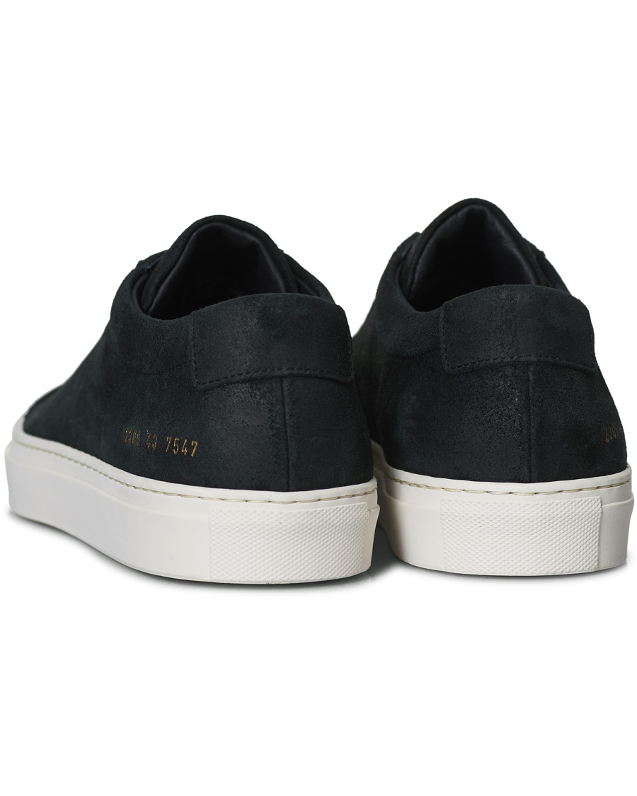 Homme | Common Projects Original Achilles Sneaker Black Waxed Suede | Common Projects | Original Achilles Sneaker Black Waxed Suede