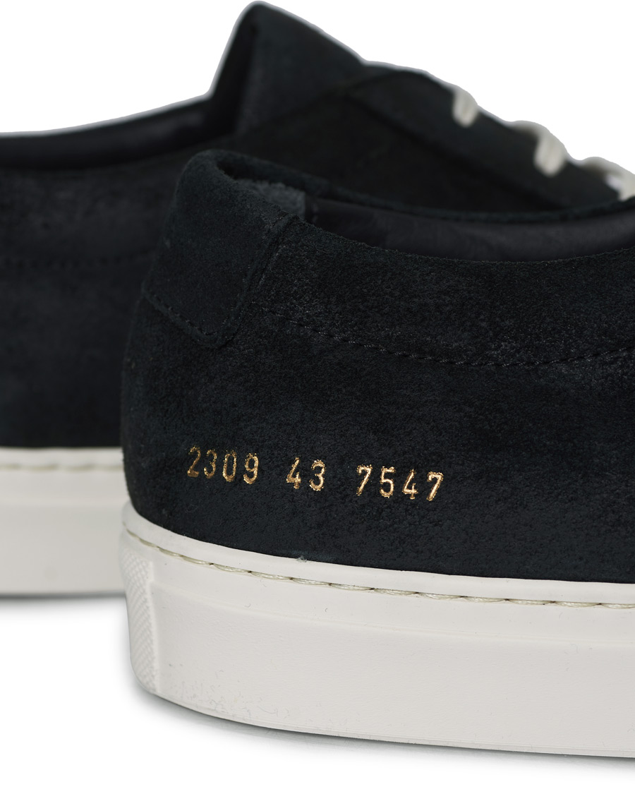 Homme | Common Projects Original Achilles Sneaker Black Waxed Suede | Common Projects | Original Achilles Sneaker Black Waxed Suede