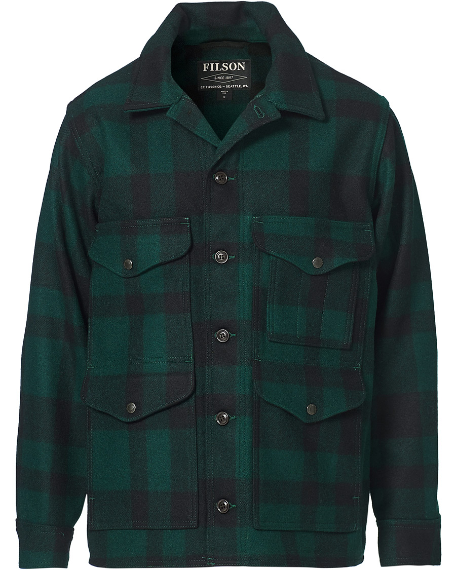 Heren | Jassen | Filson | Mackinaw Cruiser Shirt Jacket Green/Black