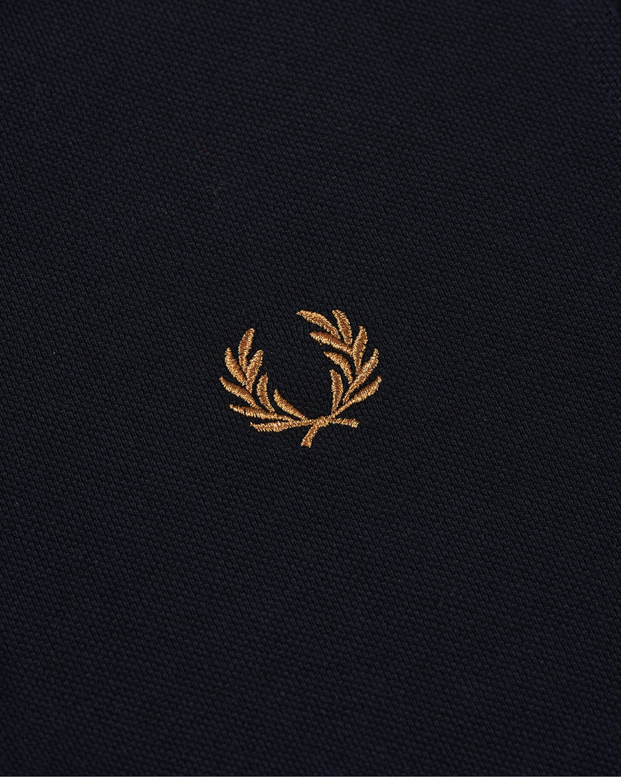 Homme | Polos | Fred Perry | Twin Tip Polo Navy/Dark Caramel