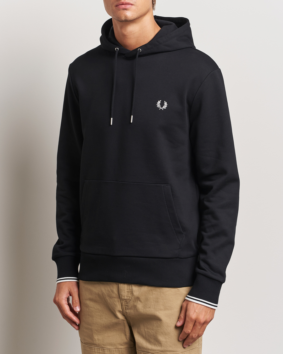 Homme | Pulls Et Tricots | Fred Perry | Tipped Hoodie Black
