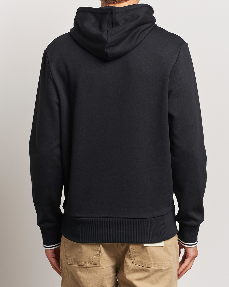Heren | Truien | Fred Perry | Tipped Hoodie Black