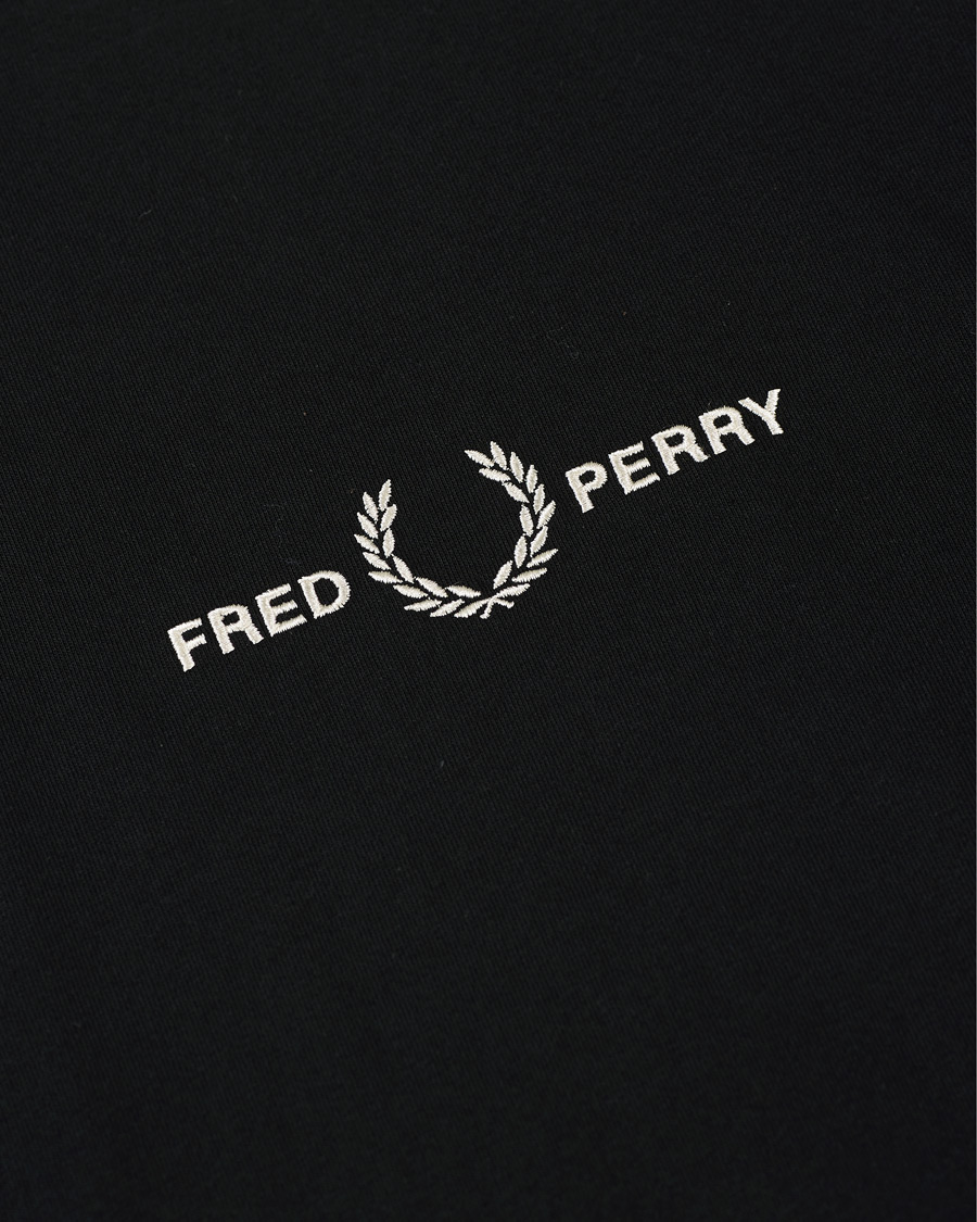Homme | T-shirts | Fred Perry | Embroidered T-Shirt Black