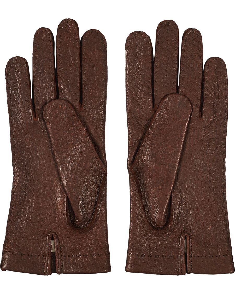 Homme | Hestra Peccary Handsewn Unlined Glove Sienna | Hestra | Peccary Handsewn Unlined Glove Sienna