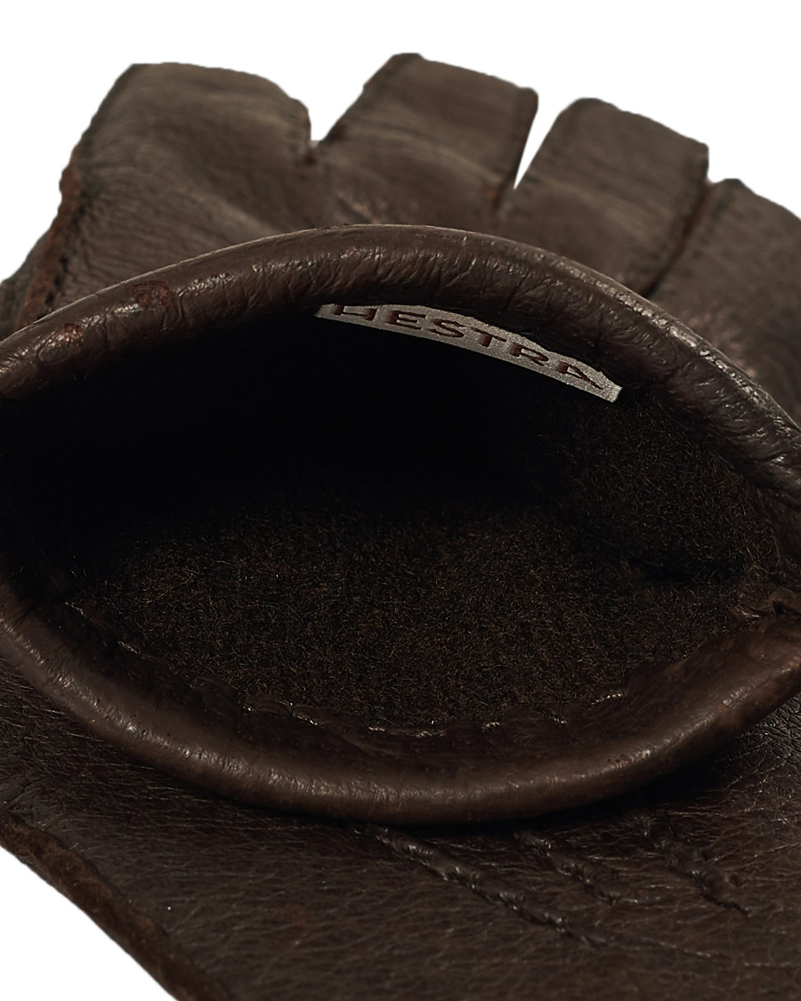 Homme | Hestra Peccary Handsewn Cashmere Glove Espresso | Hestra | Peccary Handsewn Cashmere Glove Espresso