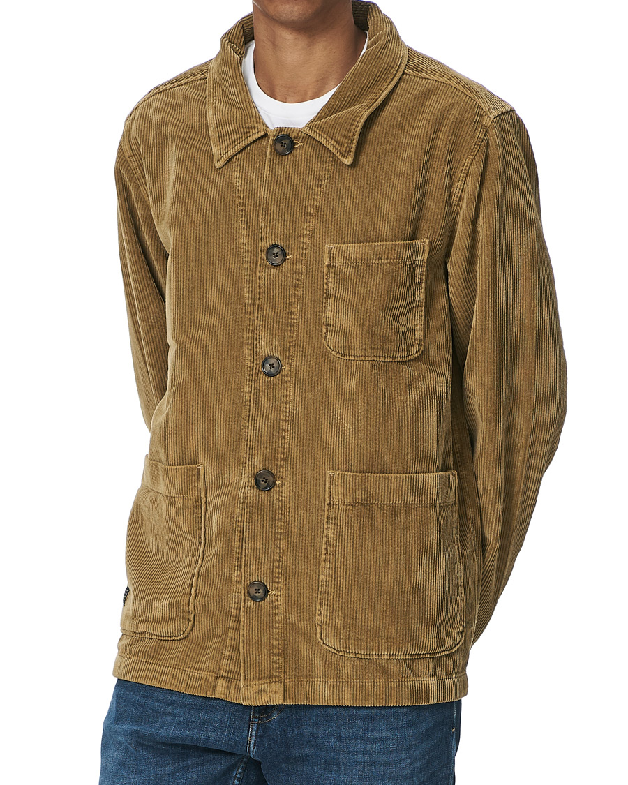 Homme | Chemises | Morris | Pennon Cord Shirt Jacket Beige